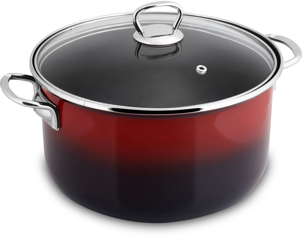 Emaliuotas puodas su dangteliu 24 cm 4,3 L Lamart