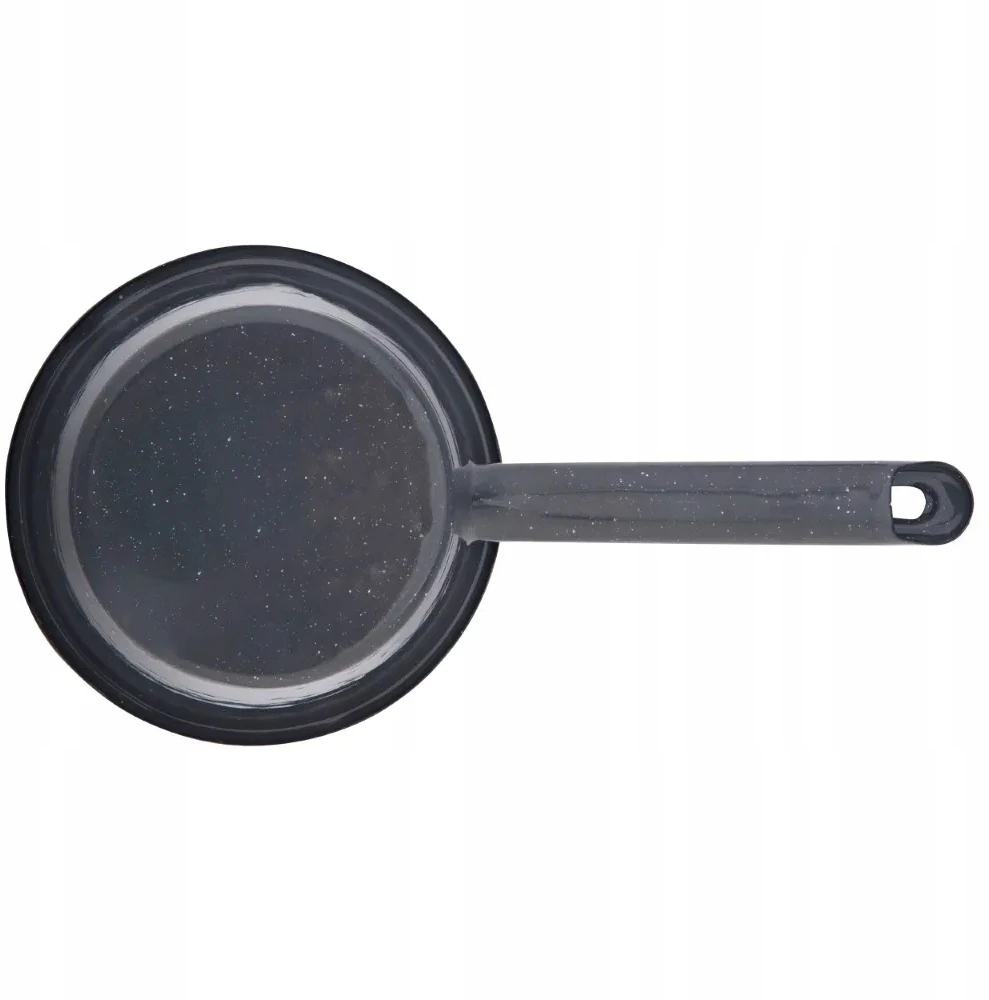 Altom Design Emaliuotas puodas su rankena, indukcinis puodas, Silesia, pilkai dėmėtas, 0,45l