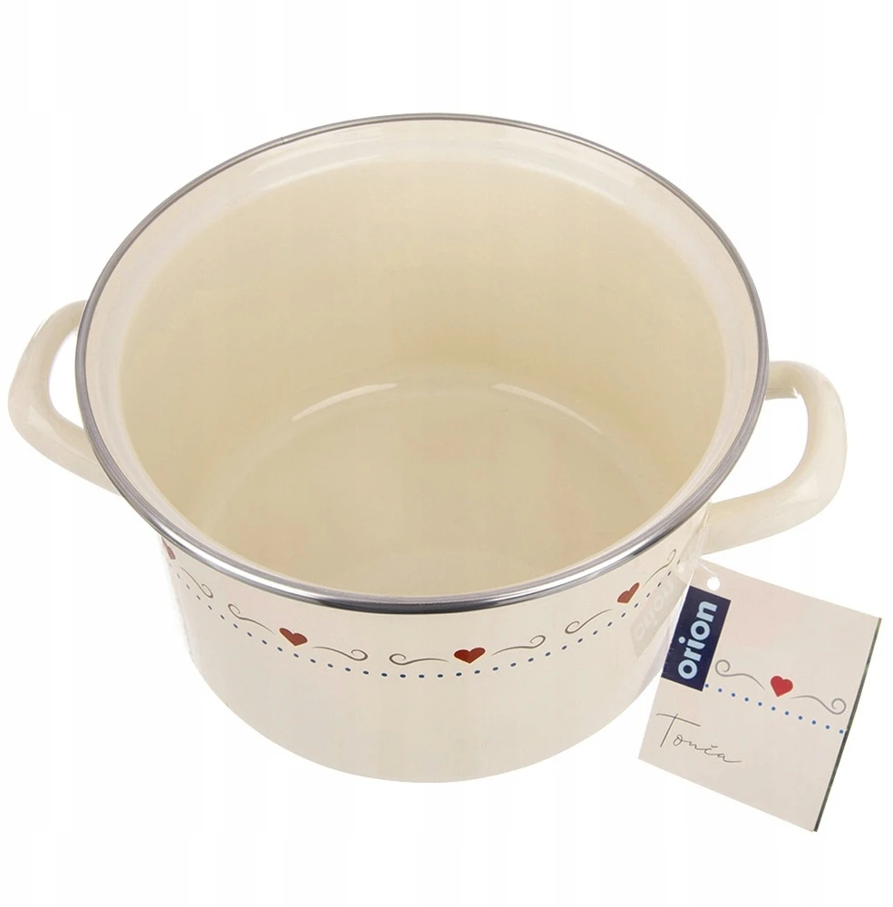 Emaliuotas puodas tradiciniam virimui, dujų indukcija, 20 cm, 3L