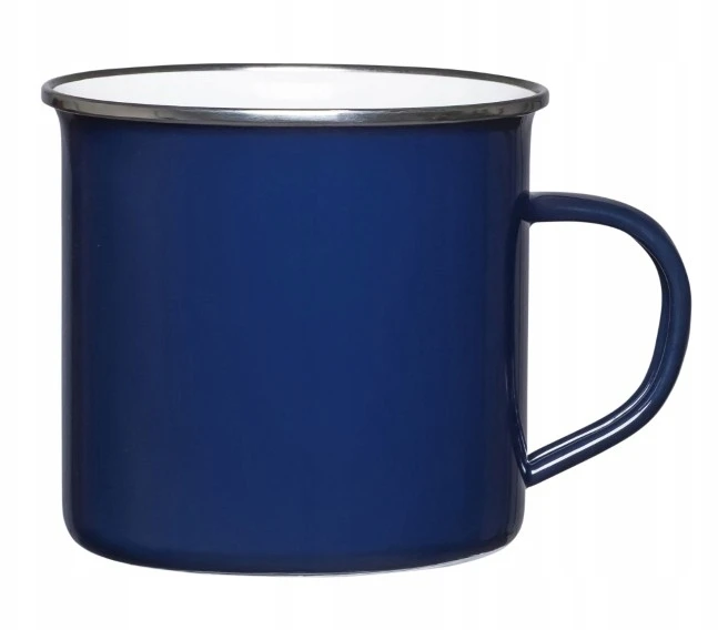 Emaliuotas puodelis su rankena, indukcinis puodas, dujinis Altom Design, tamsiai mėlynas, 0,5l