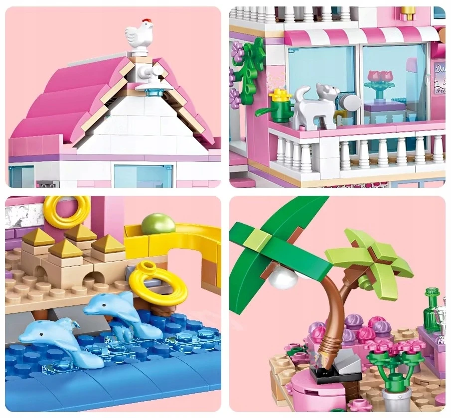 EMES statybiniai blokeliai Summer Beach Villa 822 elementai