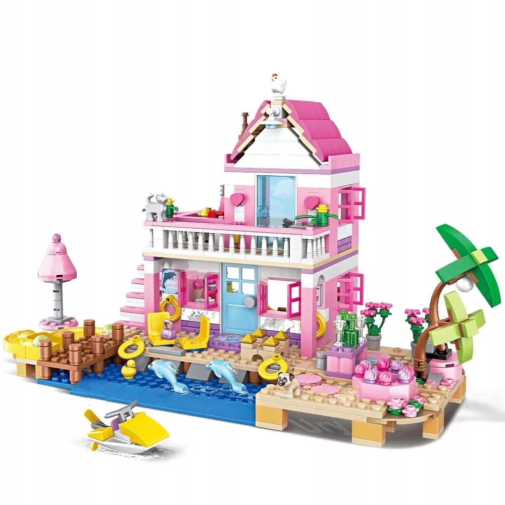 EMES statybiniai blokeliai Summer Beach Villa 822 elementai
