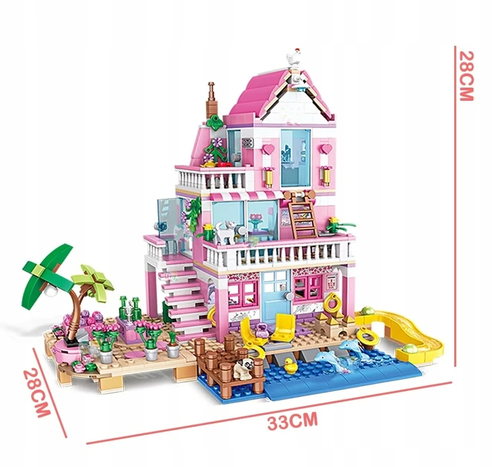 EMES statybiniai blokeliai Summer Beach Villa 822 elementai