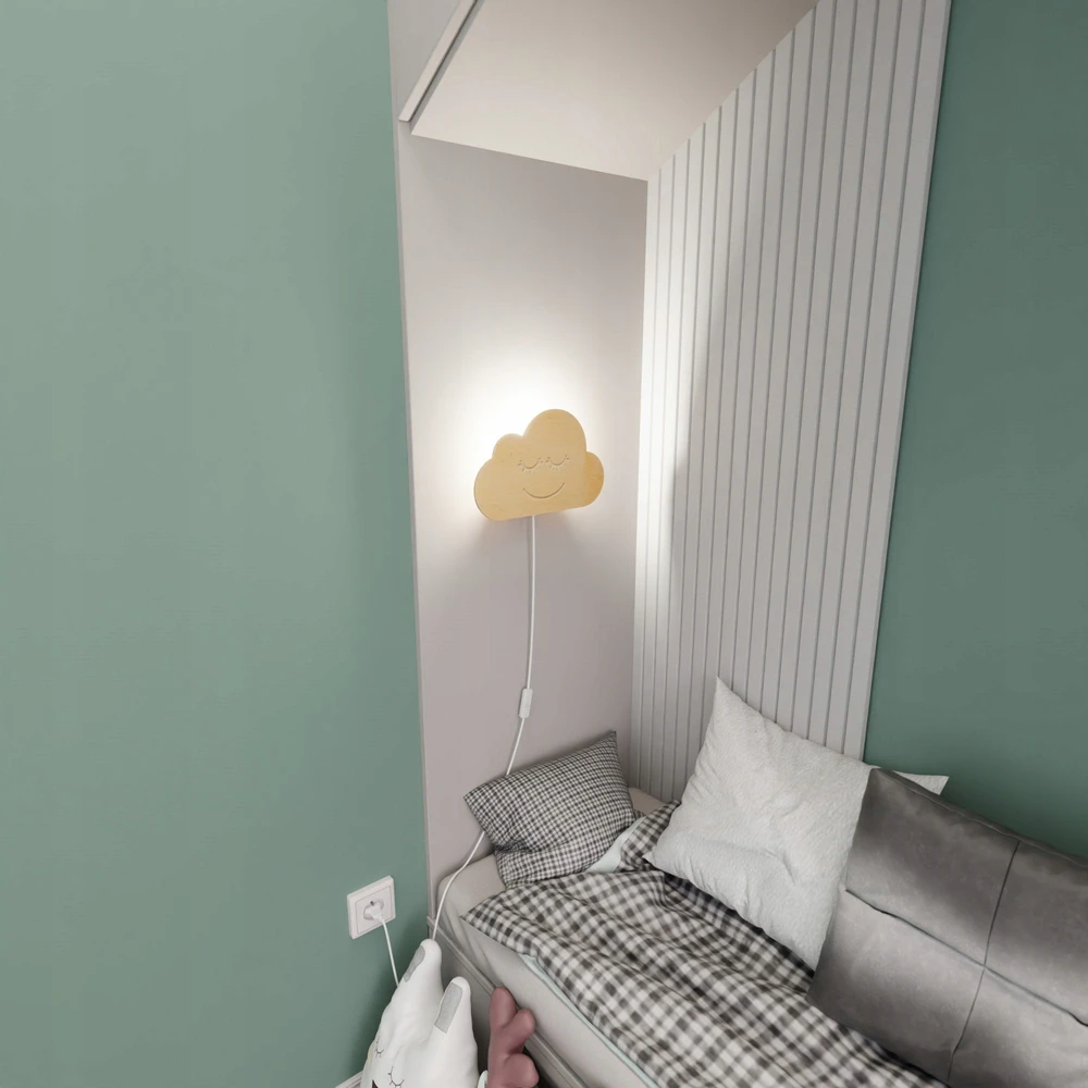 EMIBIG Kinkiet dziecięcy CLOUD E14 - ruda