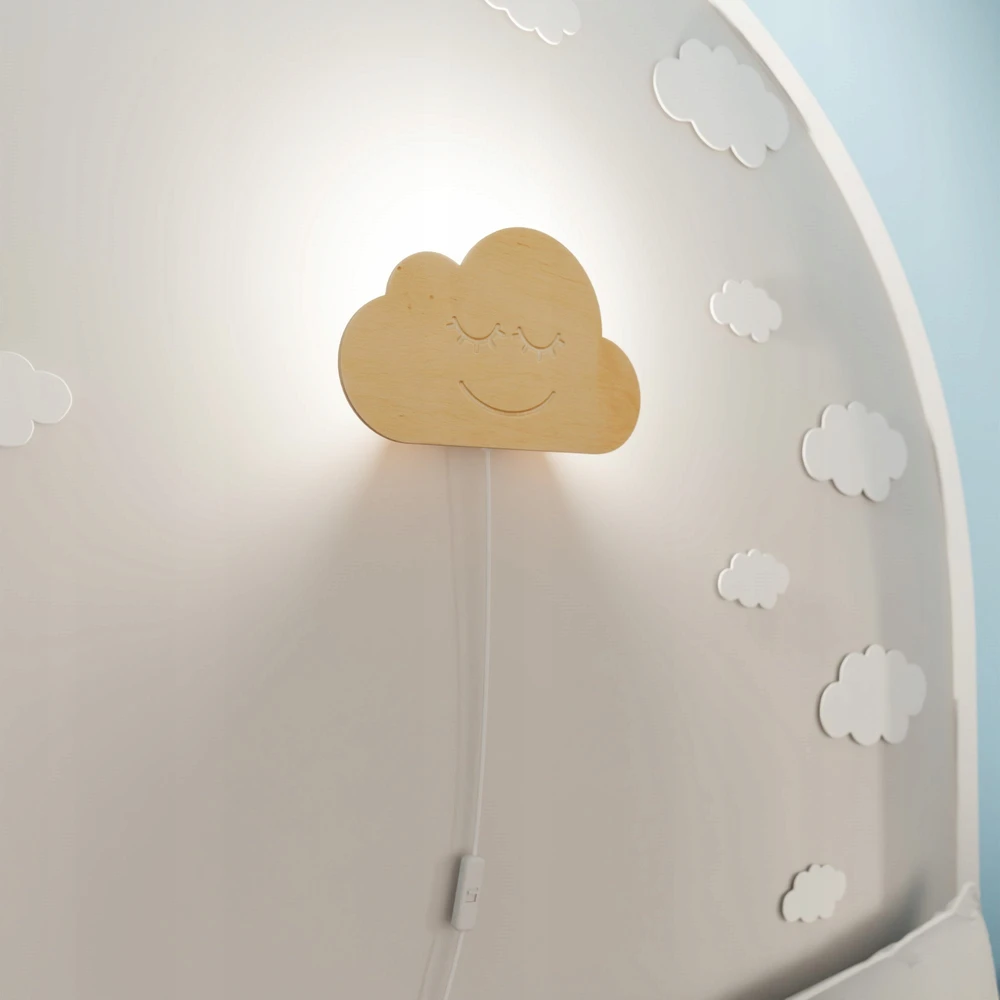 EMIBIG Kinkiet dziecięcy CLOUD E14 - ruda