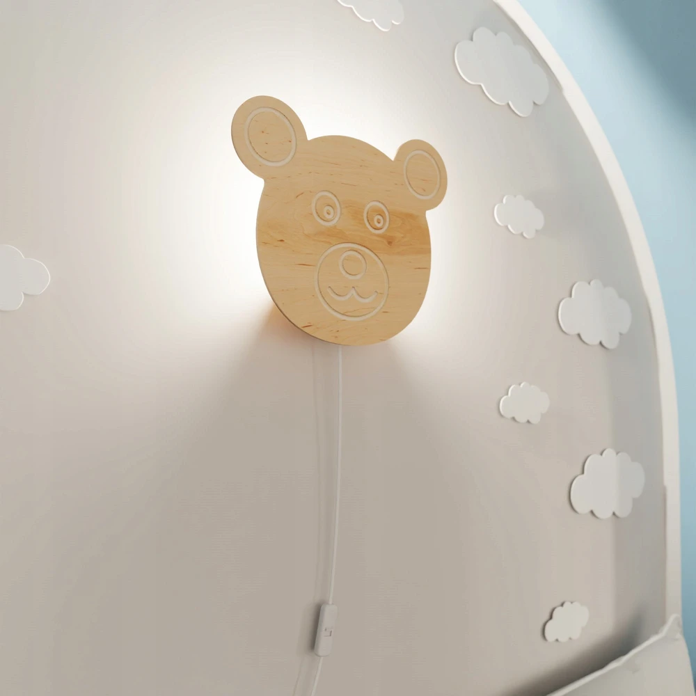 EMIBIG Kinkiet dziecięcy TED E14 - ruda