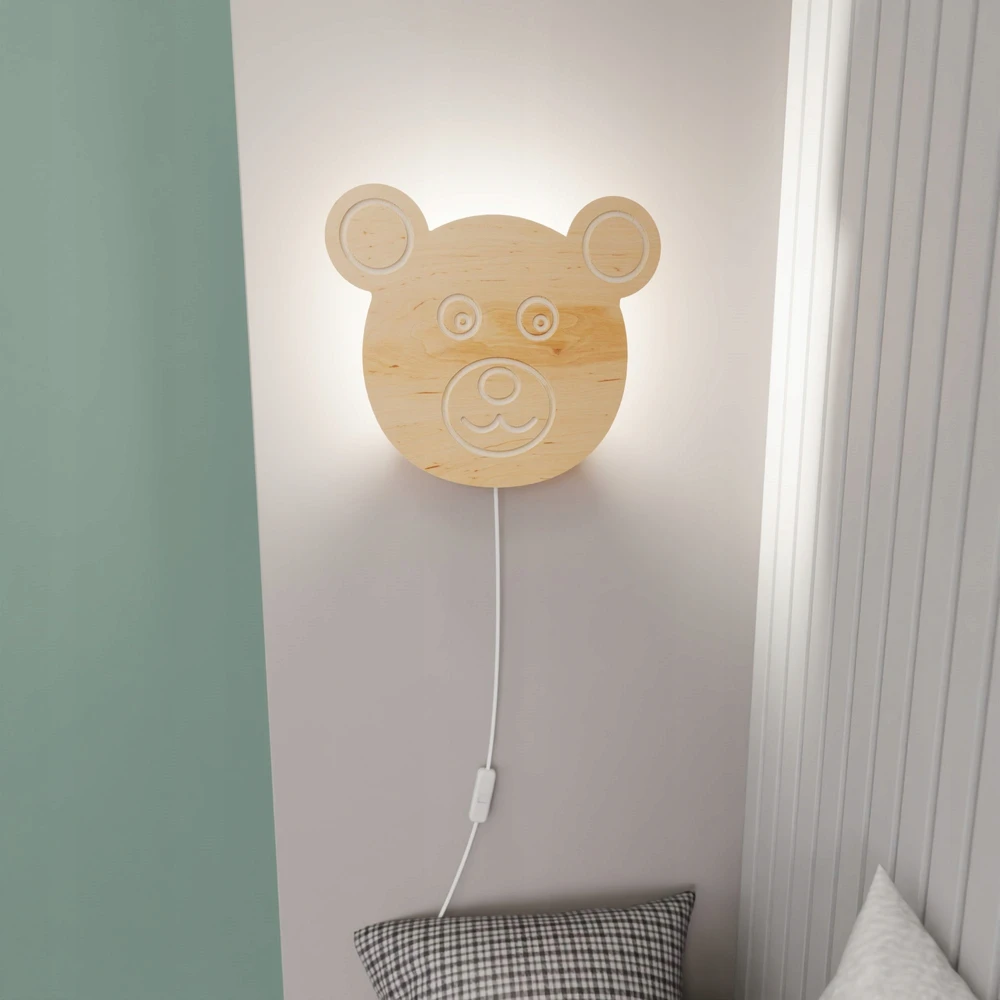 EMIBIG Kinkiet dziecięcy TED E14 - ruda