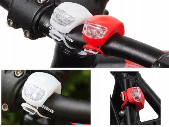 Emos Silikoninis LED priekinis + galinis dviračio žibintas