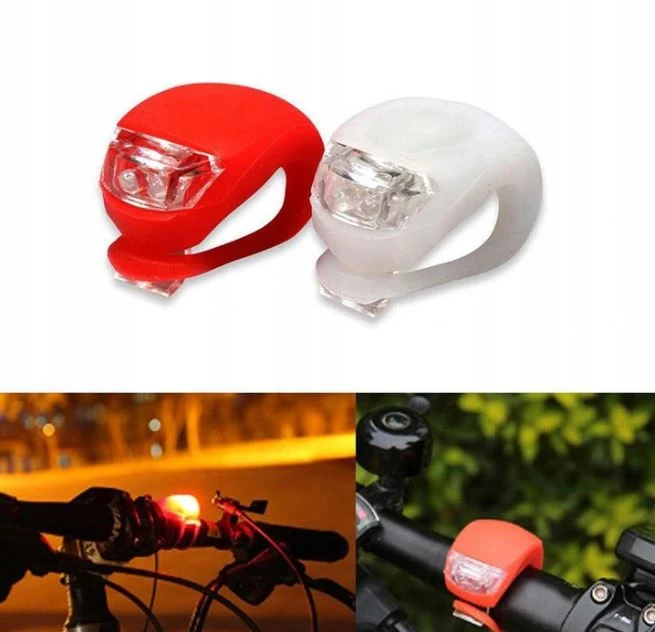 Emos Silikoninis LED priekinis + galinis dviračio žibintas