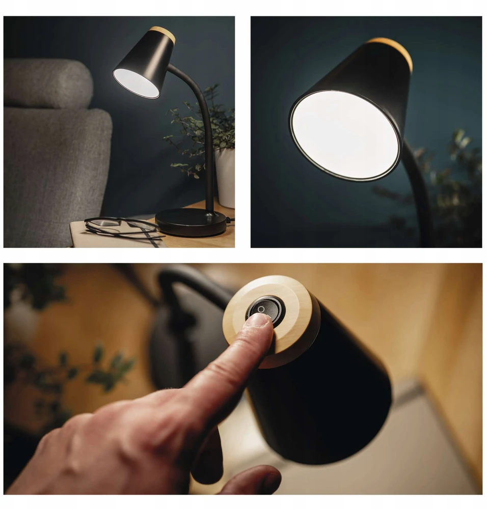 EMOS TARA lampa stołowa LED 4,5 W juoda