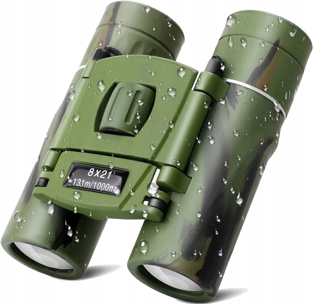 Enido 8x21 BINOKULIAI DIENINIAI NAKTINIS STIKLAS VAIKAMS + DĖKLAS