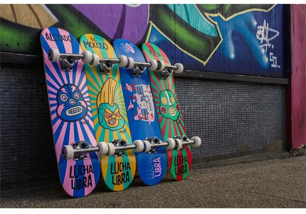 Enuff Skateboards Enuff Lucha Mini Libre Raudona Žalias 7.25"