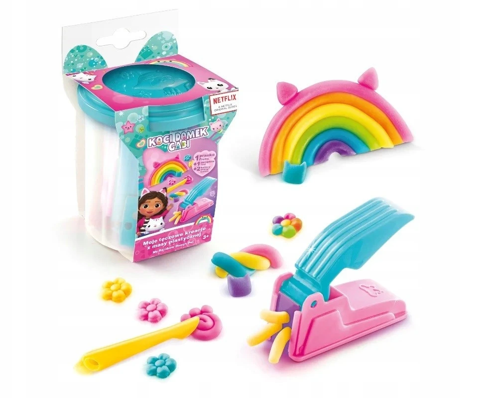 Epee Gabby's Dollhouse My Rainbow Creations, turkio spalvos indelis