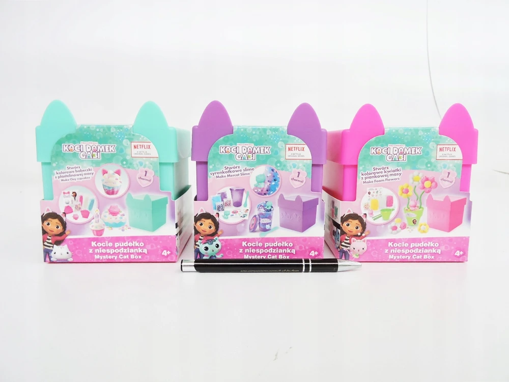 Epee Gabby's Dollhouse Lipdymo masė - katės dėžutė su staigmena, rožinė
