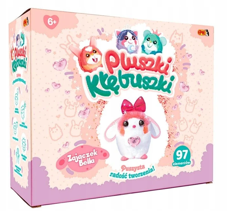 Epee Meškiukai – kamuoliukai. Kūrybinis rinkinys. Bella the Bunny (97 vnt.)
