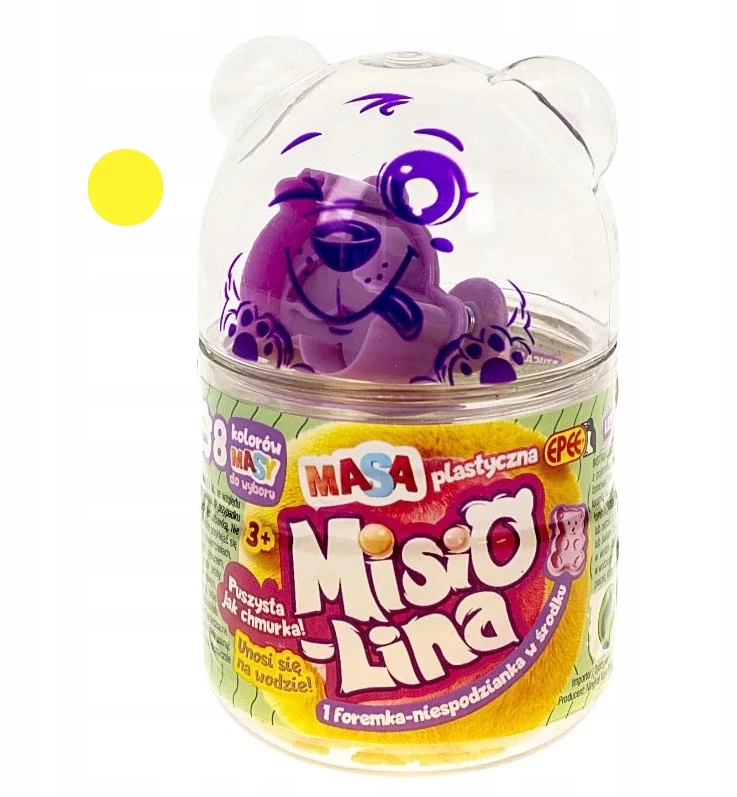 Epee Masa Misiolina plastilinas 60g 1 geltona formelė