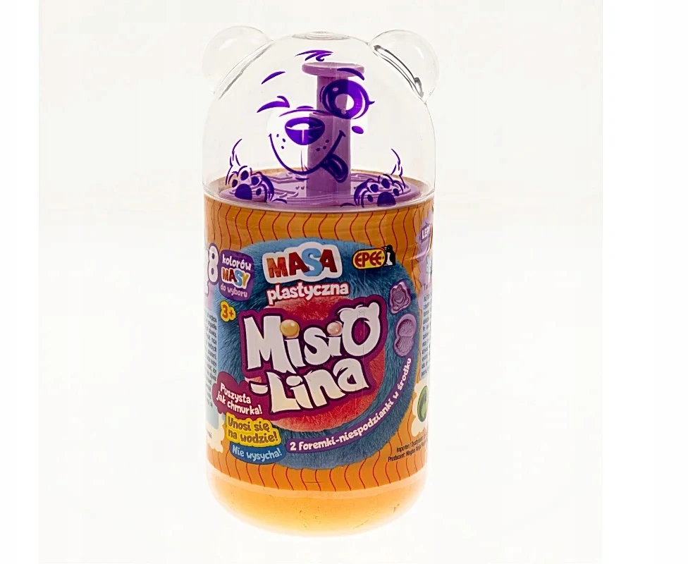 Epee Misiolina – 2 pakuotės plastilino (2x50g) + 2 formelės - oranžinė + geltona