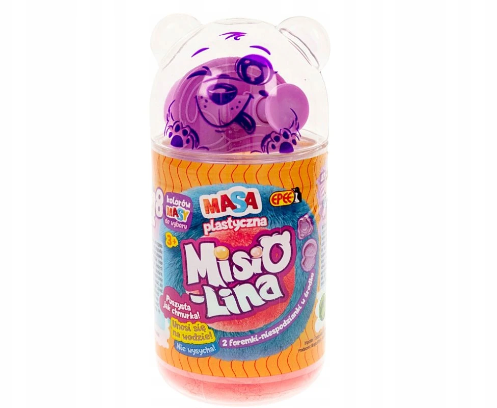 Epee Misiolina dviejų spalvų plastilinas rožinė-violetinė (2x50g) + 2 formelės