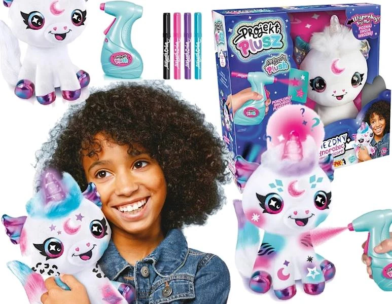 Airbrush Plush rinkinys su aerografu - Vienaragis, 25 cm