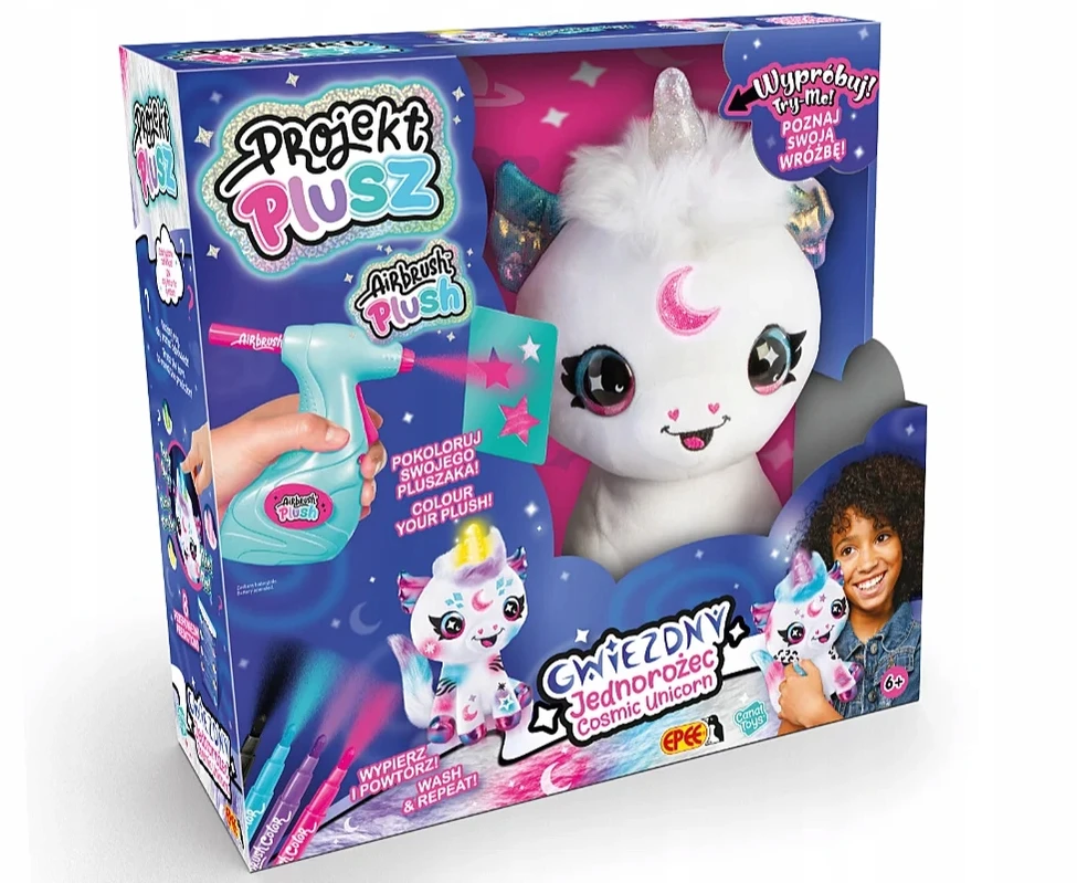 Airbrush Plush rinkinys su aerografu - Vienaragis, 25 cm