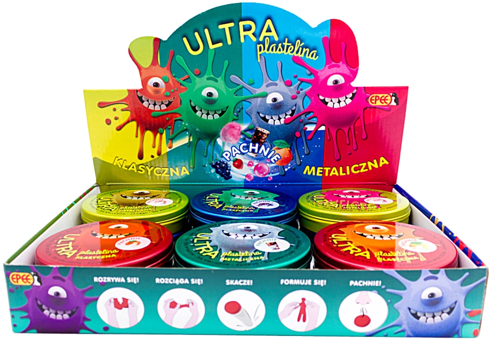 Epee Ultra plastelina kvapni, violetinė, vynuogių kvapo