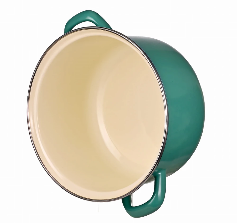 Epewex Tvirtas emaliuotas puodas su dangteliu 5,5L TURQUOISE MC