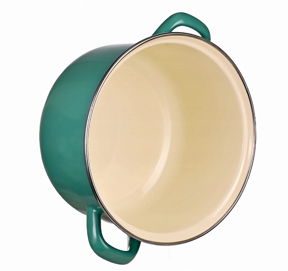 Epewex Tvirtas emaliuotas puodas su dangteliu 5,5L TURQUOISE MC
