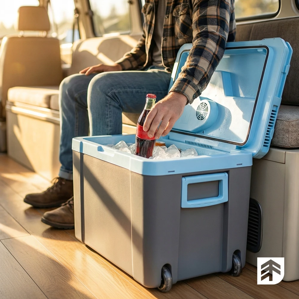 Epifit AUTOMOBILIŲ TURISTINIS ŠALDYS 35L ​​NEŠIOJAMI RATAI ŠILDYMAS 2IN1 12V/230V