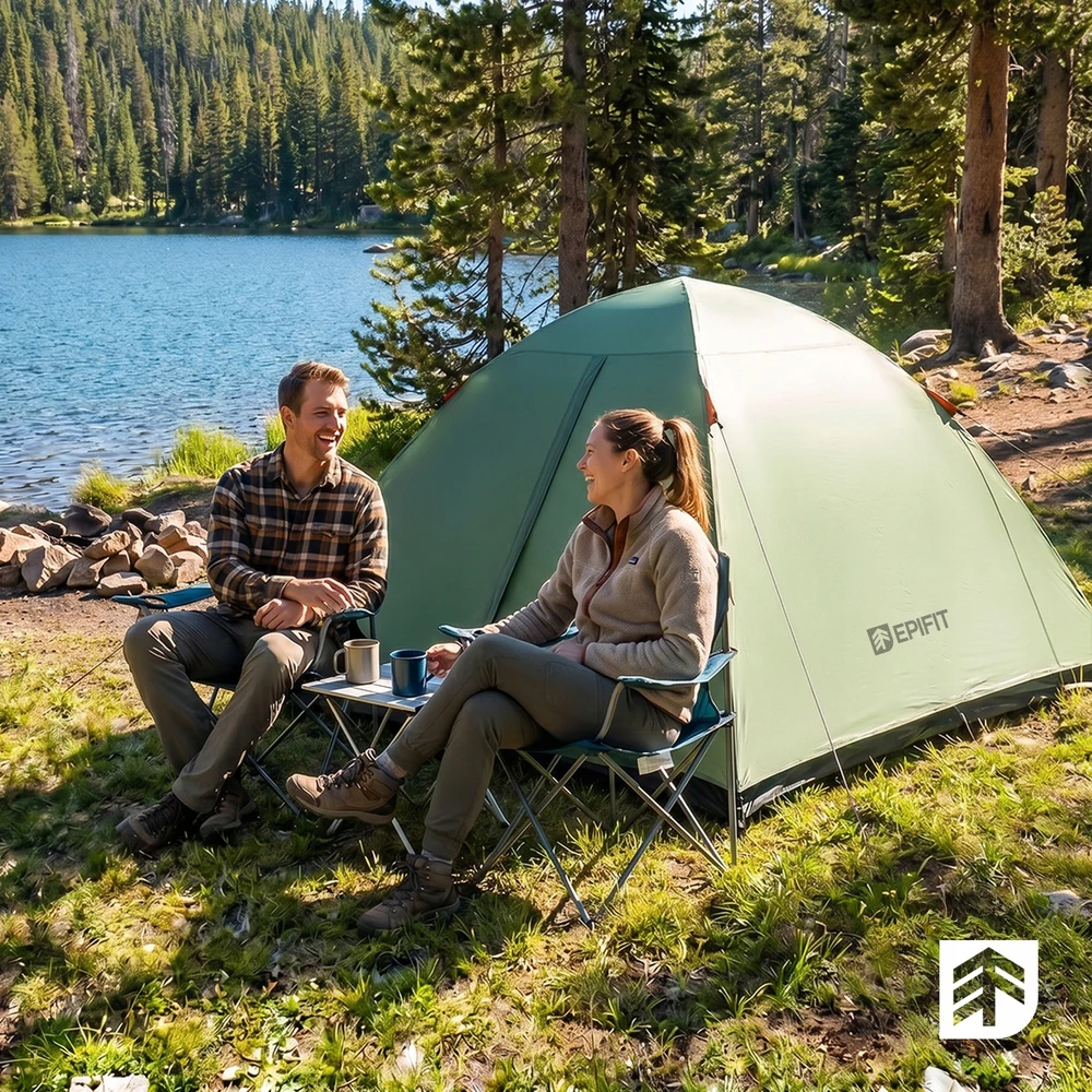 Epifit DVIEJI LENGVA VANDENIUI ATLIERIA KEMPINGO PAlapine 205x150x120 cm