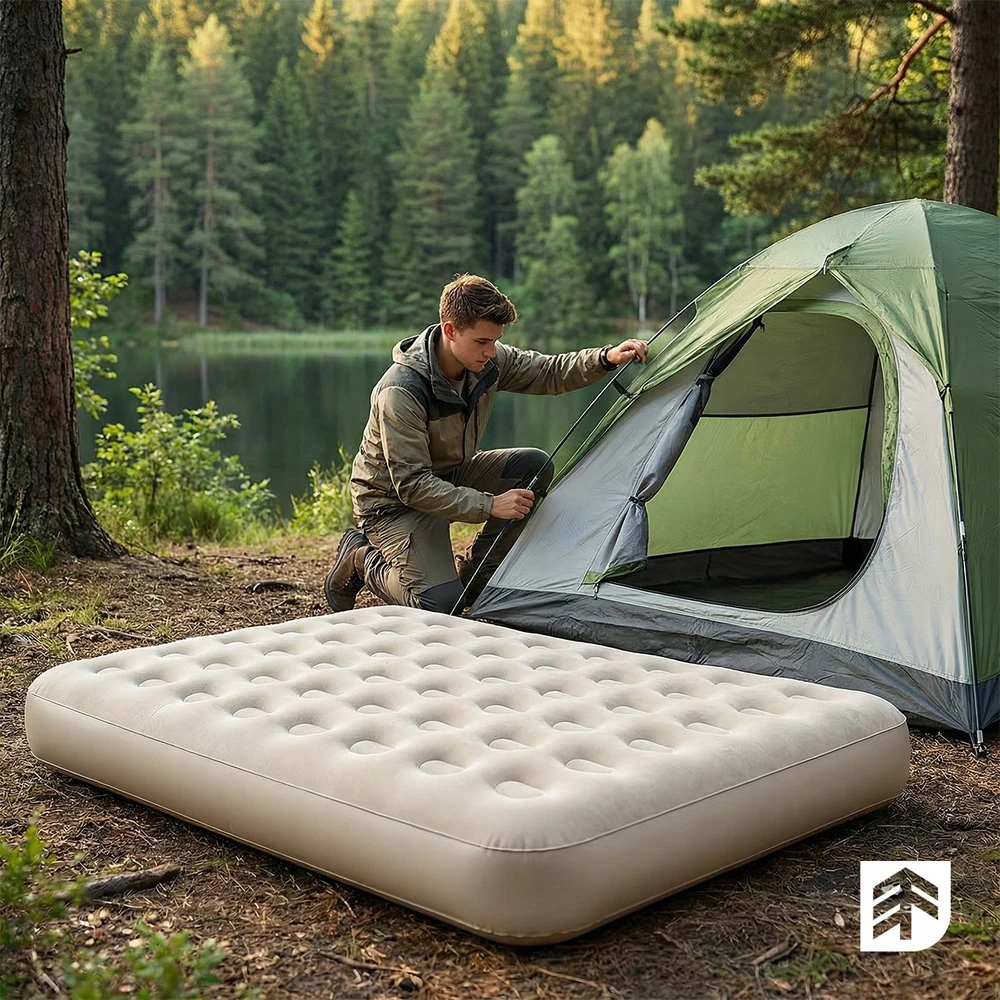Epifit DVIGUBAS PRIEMONĖS ČIŪŽINIS SU ELEKTRINIU SIURBLIU USB-C CAMPING 300KG
