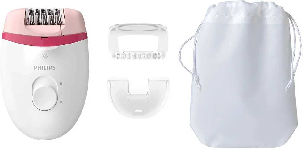 Philips Satinelle Essential Kompaktiškas laidinis epiliatorius BRE255/00