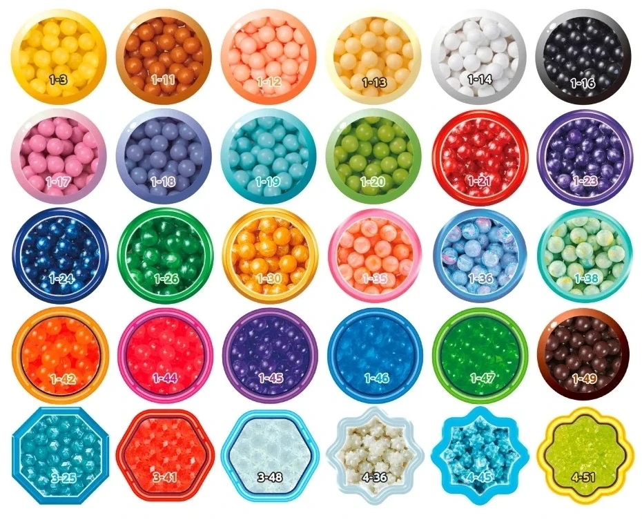 Epoch AQUABEADS Mega kūrybinių karoliukų rinkinys 2400 vienetų vienas kitą papildo