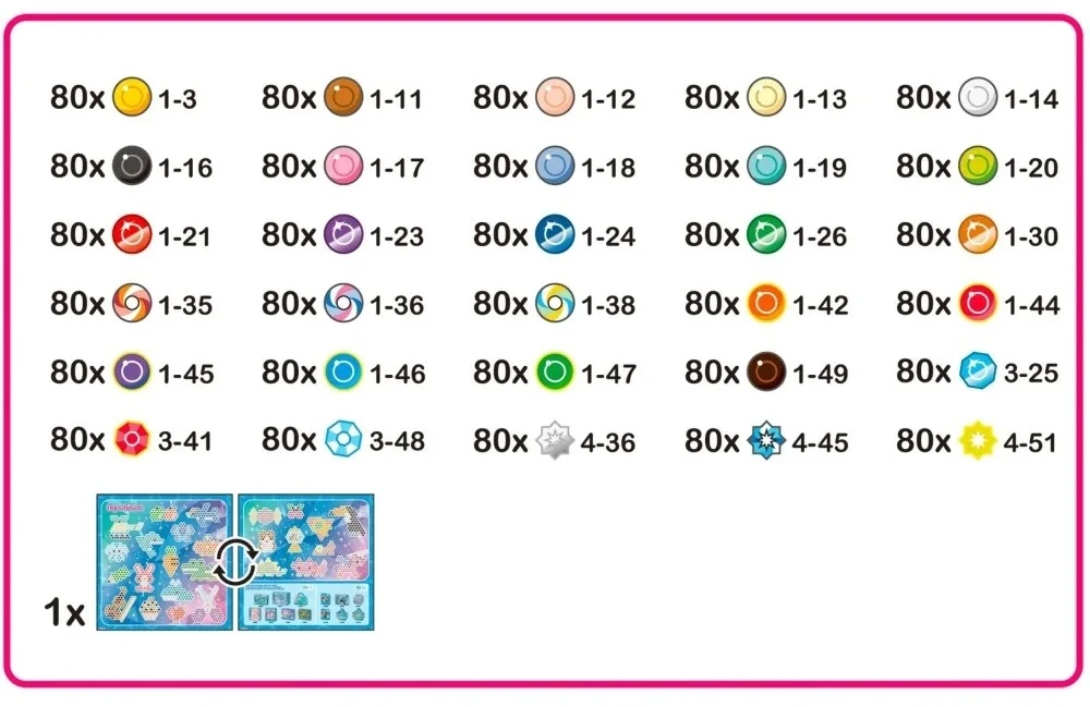 Epoch AQUABEADS Mega kūrybinių karoliukų rinkinys 2400 vienetų vienas kitą papildo