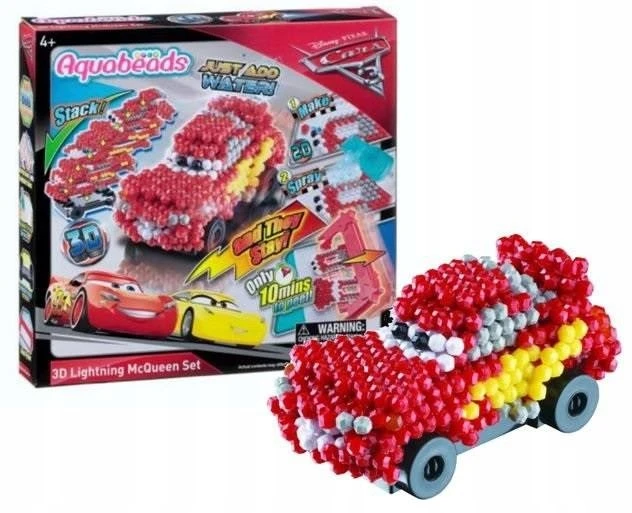 Epoch Deimantinė mozaika Aquabeads Cars (Žaibas Makvynas) 3D Lightning McQueen