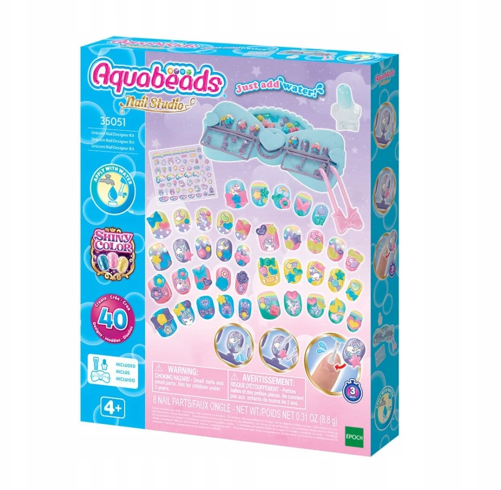 Epoch „Aquabeads“ – vienaragio nagų dailininko rinkinys (35051)
