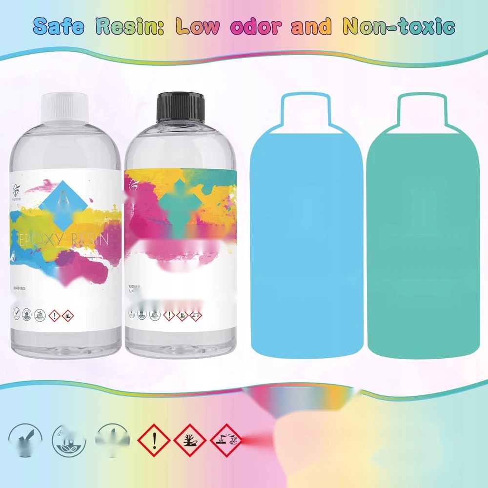 EPOKSINĖS DERVOS RINKINYS 1000 ML KRISTOLINIS SKAIDRUS KIETIKLIS