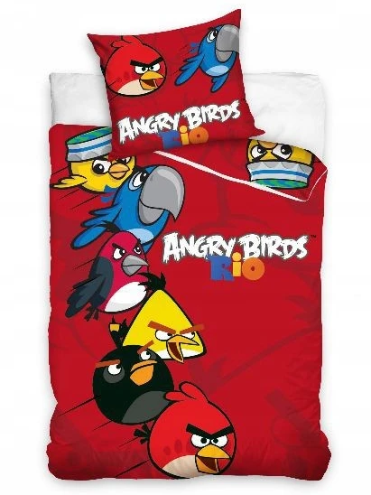 Eposciele Patalynė BAWEŁNIANA 100% 140X200 ANGRY BIRDS POLSKA