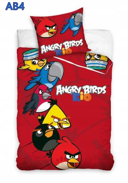 Eposciele Patalynė BAWEŁNIANA 100% 140X200 ANGRY BIRDS POLSKA
