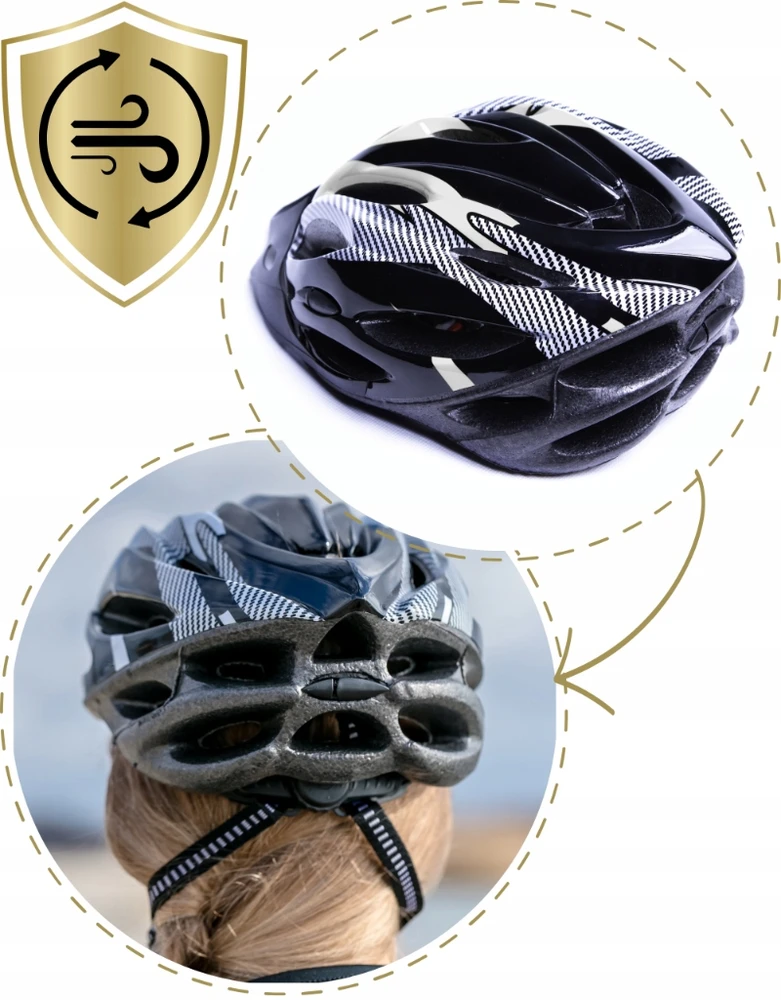 Ercole Dviračio šalmas paaugliams plento MTB su reguliuojamu skydeliu 54-62 cm
