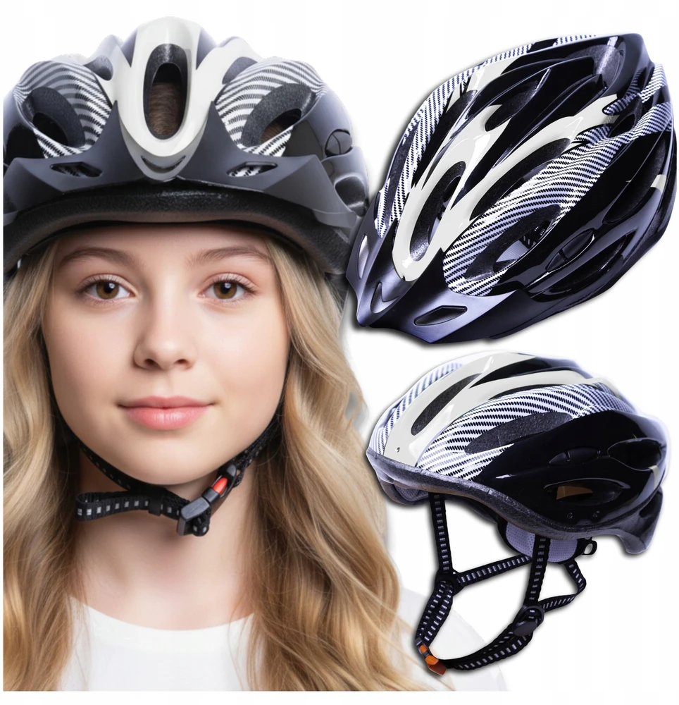 Ercole Dviračio šalmas paaugliams plento MTB su reguliuojamu skydeliu 54-62 cm