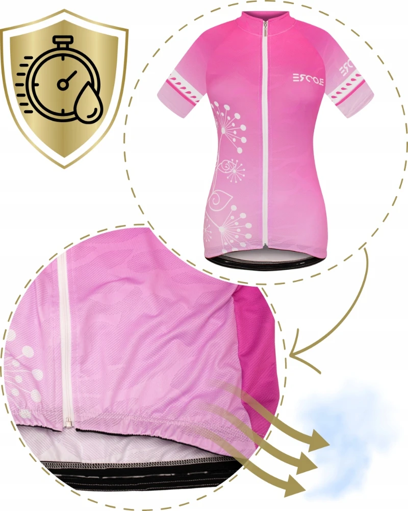 Ercole Moteriški dviratininkų marškinėliai L XL sportinė dviratininkų palaidinė, skirta bėgimui