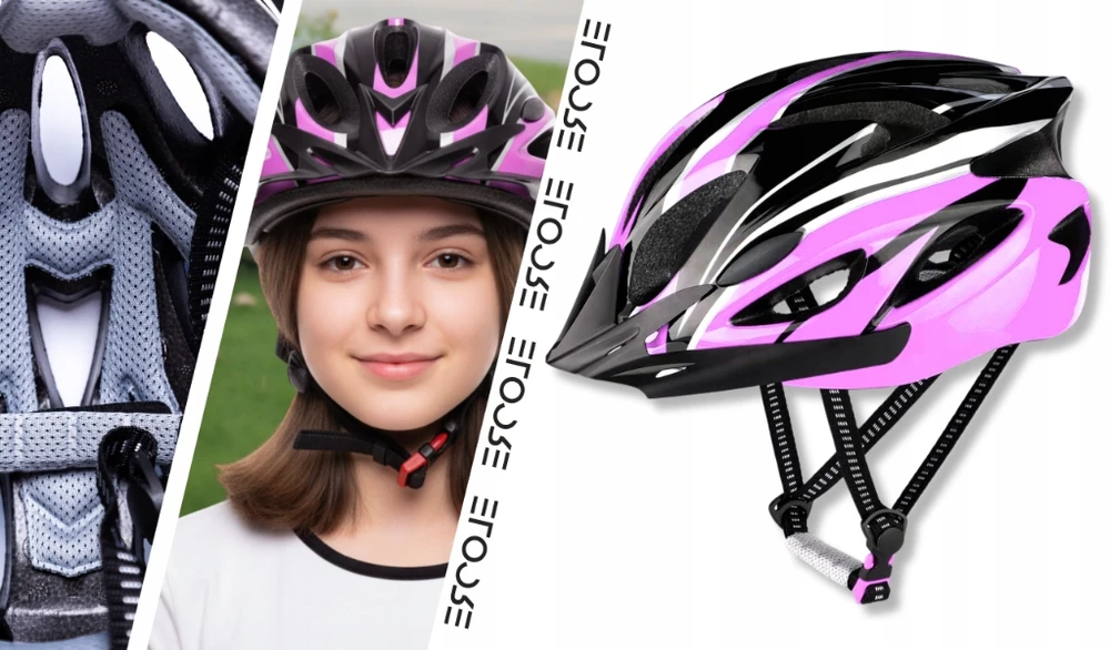 Ercole MTB plento dviračio šalmas su skydeliu paaugliams Reguliuojamas 54-62 cm