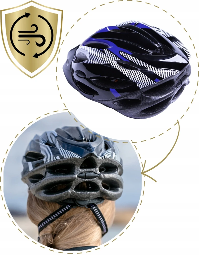 Ercole MTB plento dviračio šalmas su skydeliu paaugliams Reguliuojamas 54-62 cm