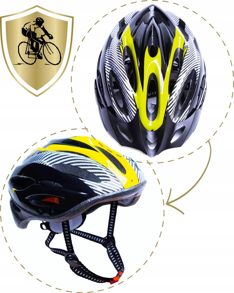 Ercole Vyriškas moteriškas plento šalmas MTB dviratis reguliuojamas M L 54-62 cm