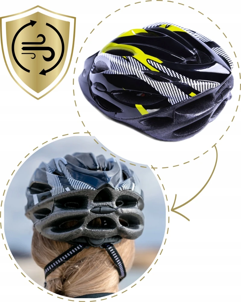 Ercole Vyriškas moteriškas plento šalmas MTB dviratis reguliuojamas M L 54-62 cm