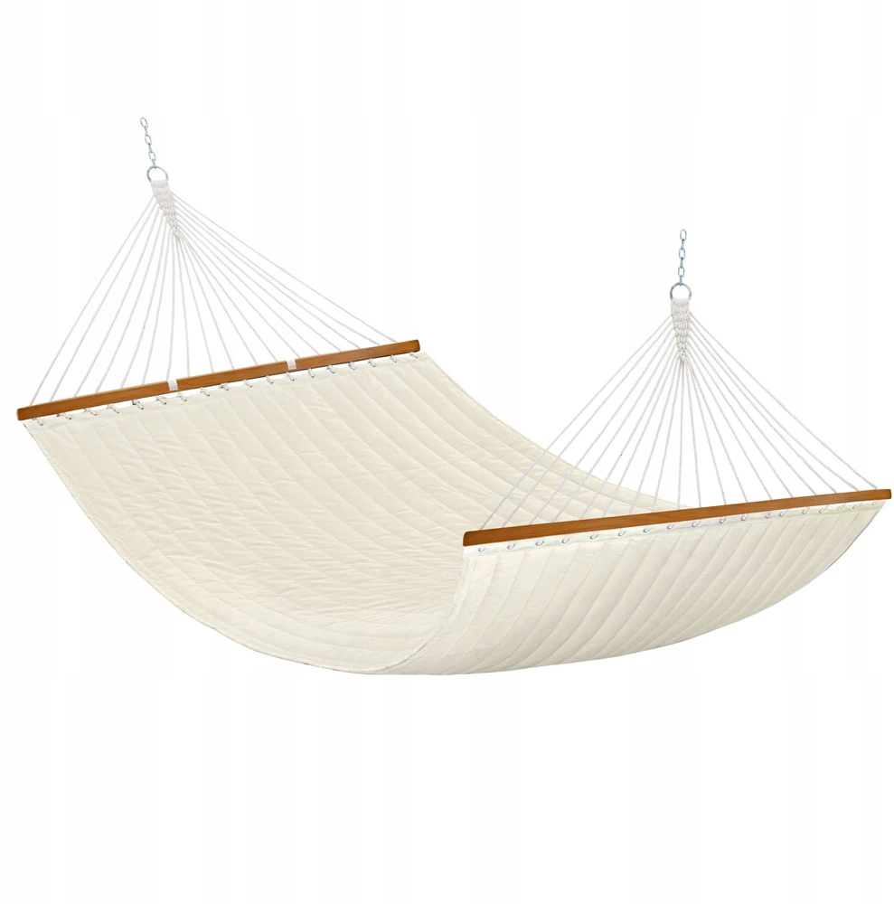 Erdvus sodo hamakas su pagalvėmis, 200x140cm, 200kg apkrova