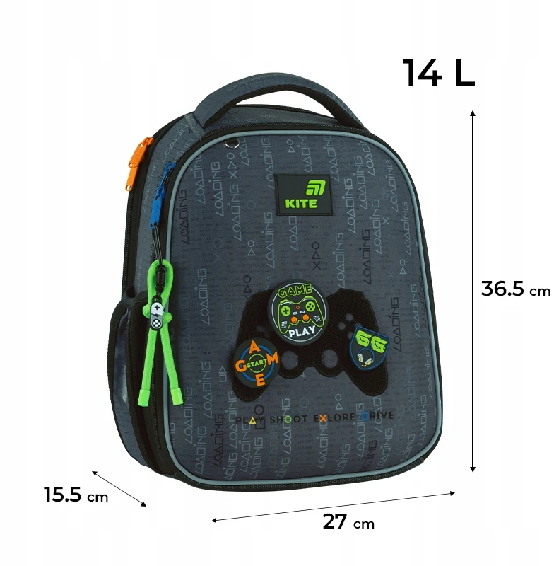Ergonominė kuprinė Good Game, Kite, 14 L, 940 g