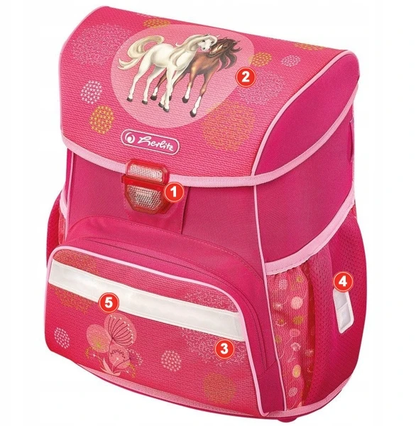 Herlitz Kuprinė Spring Hors, rožinė (50013883)