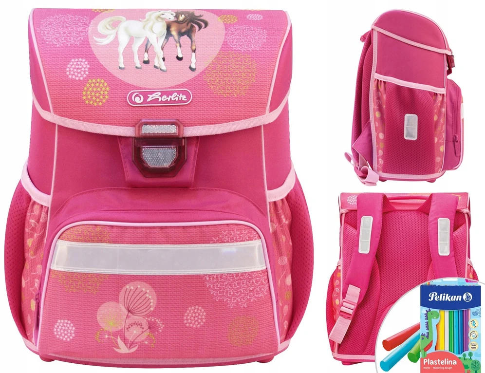 Herlitz Kuprinė Spring Hors, rožinė (50013883)