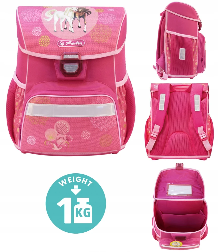Herlitz Kuprinė Spring Hors, rožinė (50013883)